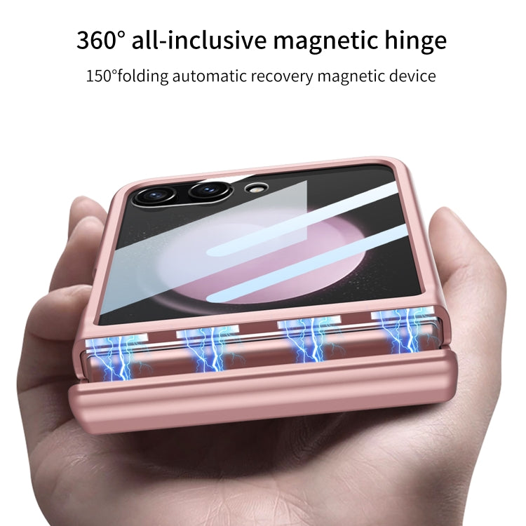 For Samsung Galaxy Z Flip5 GKK Integrated Full Coverage Folding Phone Case(Pink) - Galaxy Z Flip5 Cases by GKK | Online Shopping South Africa | PMC TechLife | Buy Now Pay Later Mobicred