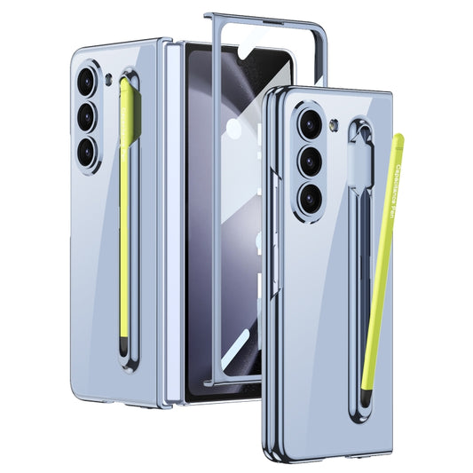 For Samsung Galaxy Z Fold5 5G GKK Integrated PC Phone Case with Pen Slot, No Include Pen(Blue) - Galaxy Z Fold5 Cases by GKK | Online Shopping South Africa | PMC Jewellery | Buy Now Pay Later Mobicred