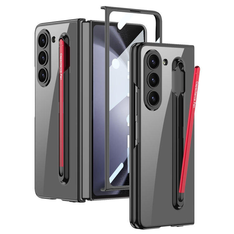 For Samsung Galaxy Z Fold5 5G GKK Integrated PC Phone Case with Pen Slot, No Include Pen(Black+Red) - Galaxy Z Fold5 Cases by GKK | Online Shopping South Africa | PMC Jewellery | Buy Now Pay Later Mobicred