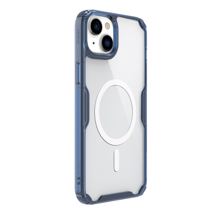 For iPhone 15 NILLKIN Ultra Clear Magsafe PC + TPU Phone Case(Blue) - iPhone 15 Cases by NILLKIN | Online Shopping South Africa | PMC Jewellery