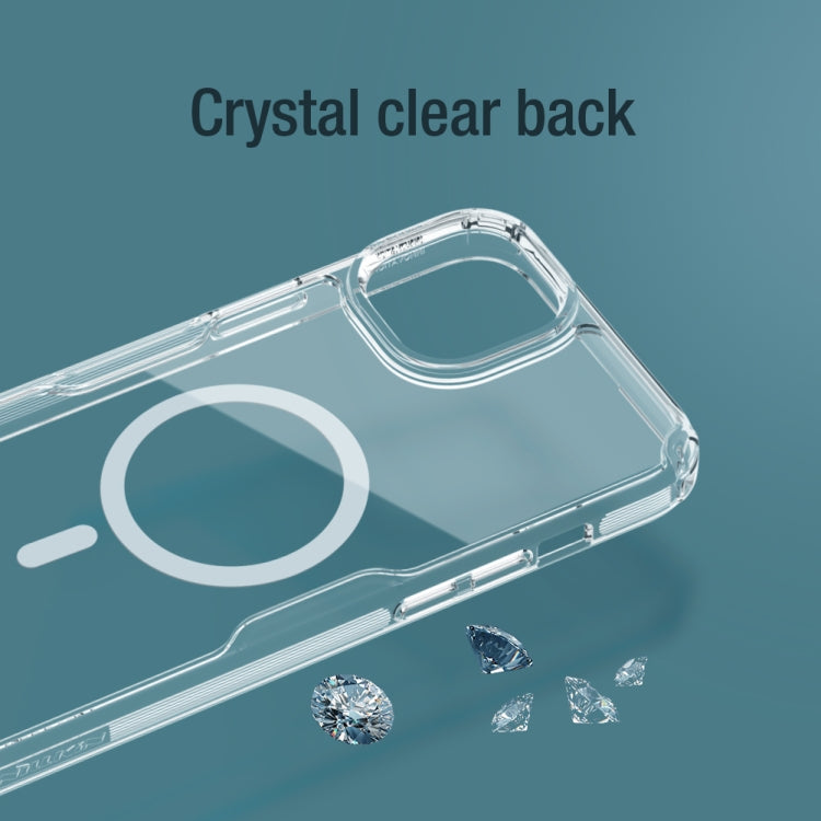For iPhone 15 NILLKIN Ultra Clear Magsafe PC + TPU Phone Case(Blue) - iPhone 15 Cases by NILLKIN | Online Shopping South Africa | PMC TechLife