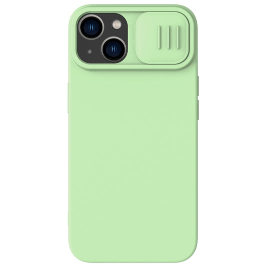 For iPhone 15 Plus NILLKIN CamShield MagSafe Liquid Silicone Phone Case(Green) - iPhone 15 Plus Cases by NILLKIN | Online Shopping South Africa | PMC Jewellery