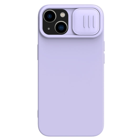 For iPhone 15 Plus NILLKIN CamShield MagSafe Liquid Silicone Phone Case(Purple) - iPhone 15 Plus Cases by NILLKIN | Online Shopping South Africa | PMC Jewellery