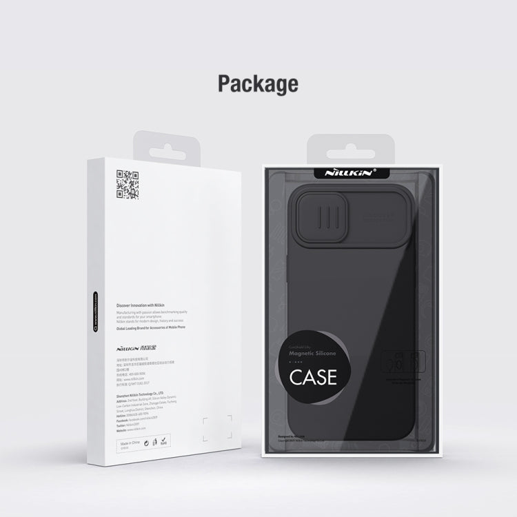 For iPhone 15 NILLKIN CamShield MagSafe Liquid Silicone Phone Case(Green) - free shipping - PMC TechLife - Order now!