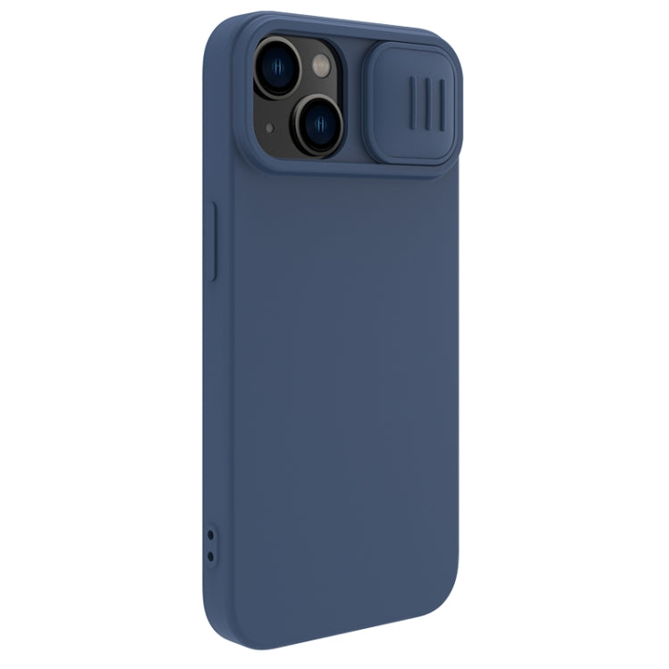 For iPhone 15 Plus NILLKIN CamShield Liquid Silicone Phone Case(Blue) - iPhone 15 Plus Cases by NILLKIN | Online Shopping South Africa | PMC Jewellery