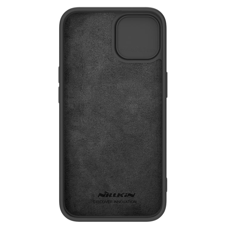 For iPhone 15 NILLKIN CamShield Liquid Silicone Phone Case(Black) - iPhone 15 Cases by NILLKIN | Online Shopping South Africa | PMC Jewellery