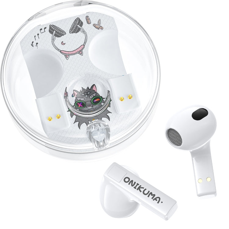 ONIKUMA T301 Transparent Cartoon Wireless Bluetooth Earphone(White) - Bluetooth Earphone by ONIKUMA | Online Shopping South Africa | PMC Jewellery | Buy Now Pay Later Mobicred