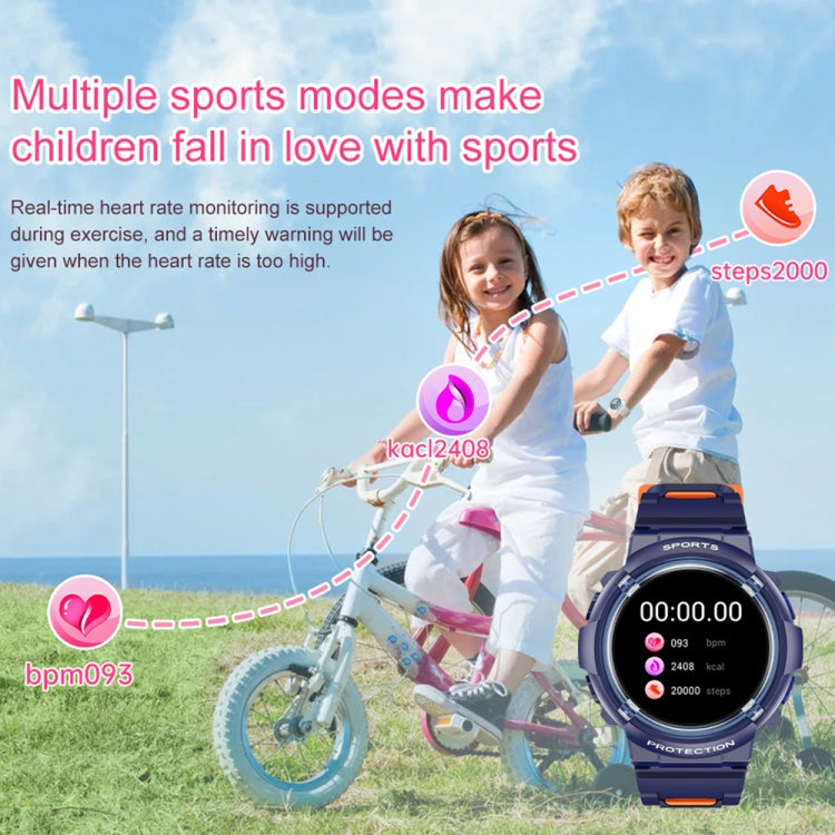 HT19 1.2 inch Round Screen IP68 Children Smart Watch, Support Sleep Monitoring(Black) - Smart Watches by PMC Jewellery | Online Shopping South Africa | PMC Jewellery