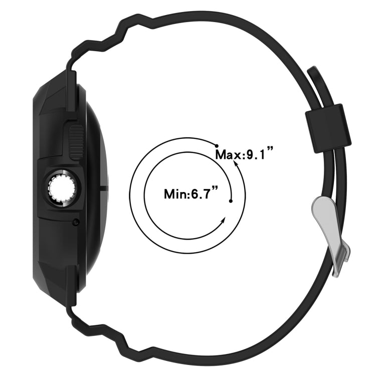 For Google Pixel Watch 2 Integrated Fully Enclosed Silicone Watch Band(White) - Watch Bands by PMC TechLife | Online Shopping South Africa | PMC TechLife