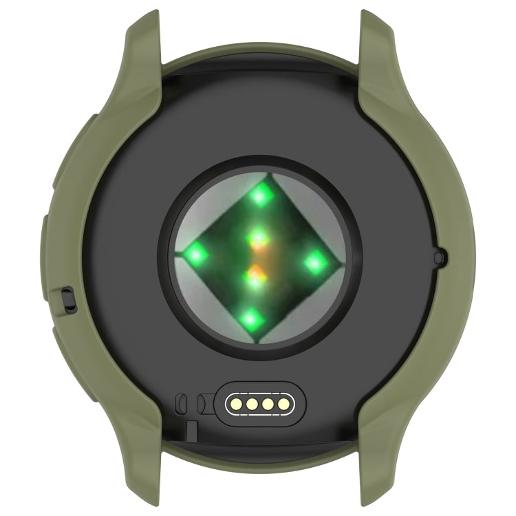 For Garmin Venu 3S Half Pack Hollow TPU Armor Watch Protective Case(Green) - Watch Cases by PMC Jewellery | Online Shopping South Africa | PMC Jewellery