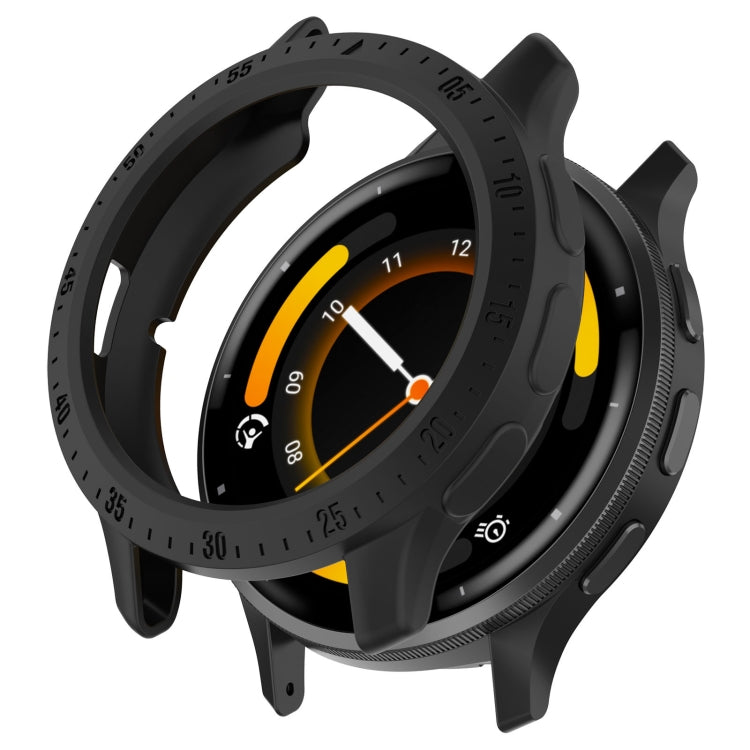 For Garmin Venu 3 Half Pack Hollow TPU Armor Watch Protective Case(Black) - Watch Cases by PMC TechLife | Online Shopping South Africa | PMC TechLife