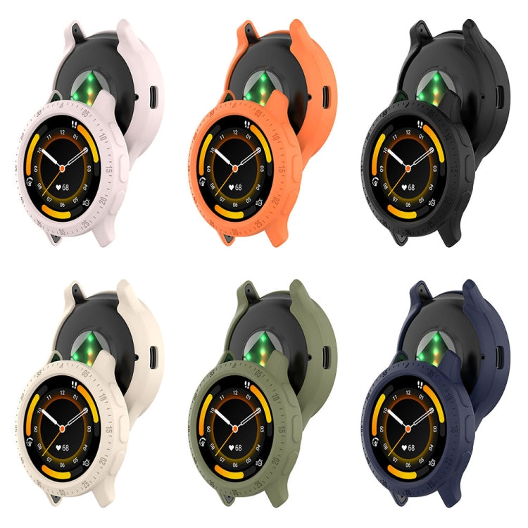 For Garmin Venu 3 Half Pack Hollow TPU Armor Watch Protective Case(Black) - Watch Cases by PMC TechLife | Online Shopping South Africa | PMC TechLife