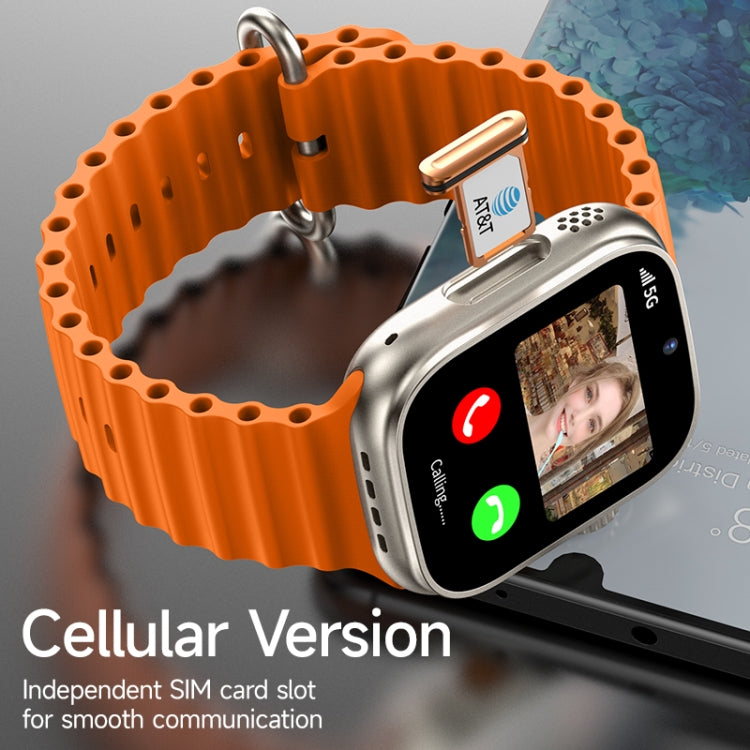 GS37 1.95 inch Screen Smart Phone Watch, 1GB+16GB, Android 9.0, Spreadtrum SL8541E, Network: 4G, Single Nano SIM, Front & Rear Camera(Black) - Smart Watches by PMC TechLife | Online Shopping South Africa | PMC TechLife | Buy Now Pay Later Mobicred
