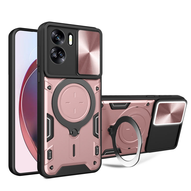 For Honor 90 Lite 5G CD Texture Sliding Camshield Magnetic Holder Phone Case(Pink) - free shipping - PMC TechLife - Order now!