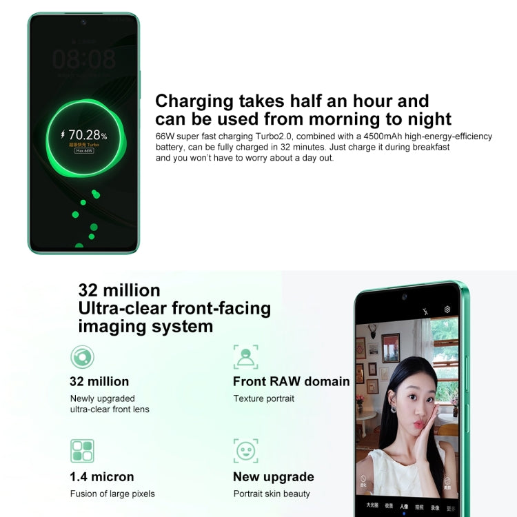 HUAWEI nova 11 SE, 512GB, Screen Fingerprint Identification, 6.67 inch HarmonyOS 4.0 Qualcomm Snapdragon 680 Octa Core, Network: 4G, NFC, OTG, Not Support Google Play(Green) - free shipping - PMC TechLife - Order now!