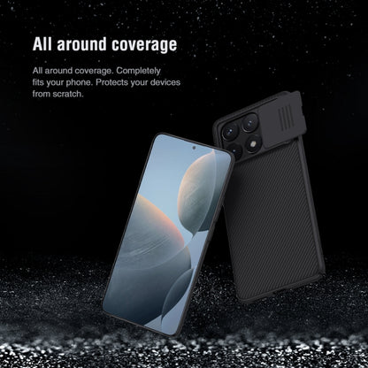 For Xiaomi Redmi K70E / Poco X6 Pro 5G NILLKIN Black Mirror Series Camshield PC Phone Case(Black) - K70E Cases by NILLKIN | Online Shopping South Africa | PMC Jewellery