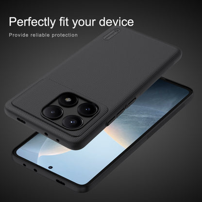 For Xiaomi Redmi K70E / Poco X6 Pro 5G NILLKIN Frosted PC Phone Case(Black) - K70E Cases by NILLKIN | Online Shopping South Africa | PMC Jewellery