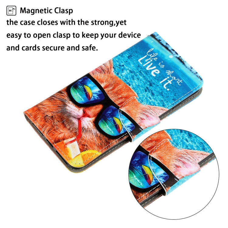 For Xiaomi Redmi 9A 3D Colored Drawing Horizontal Flip PU Leather Case with Holder & Card Slots & Wallet(Underwater Cat) - Xiaomi Cases by PMC Jewellery | Online Shopping South Africa | PMC Jewellery