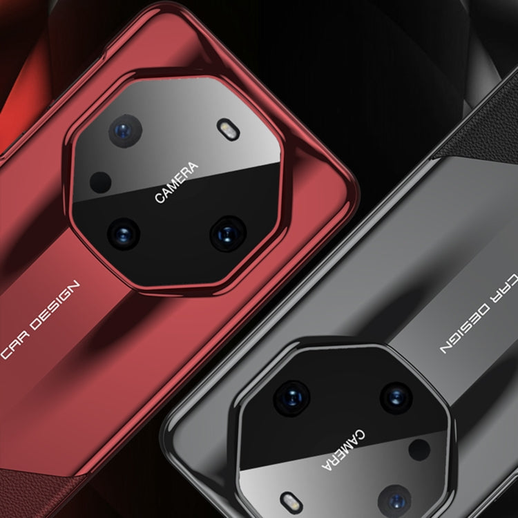 For Huawei Mate 60 GKK Leather Supercar Shockproof Phone Case(Red) - free shipping - PMC TechLife - Order now!