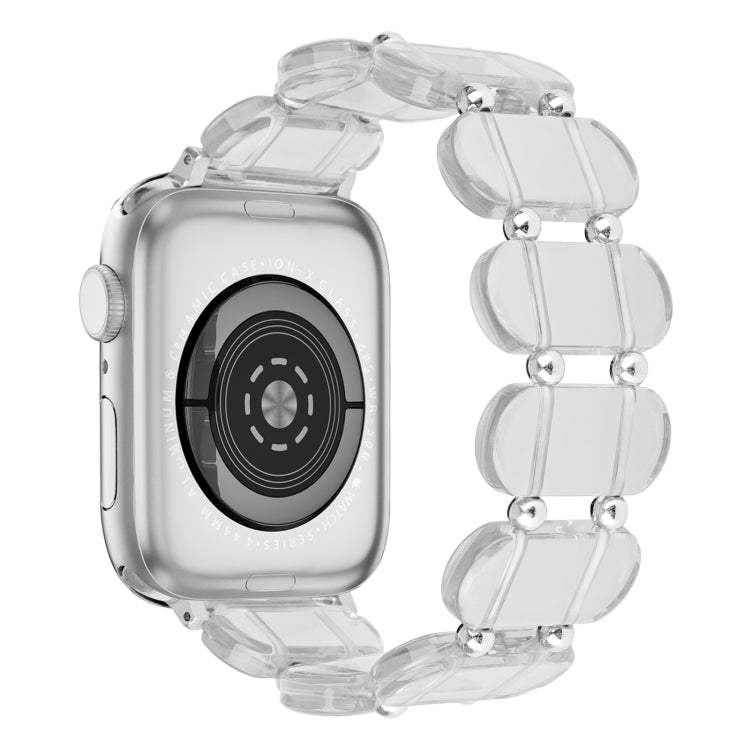 For Apple Watch 42mm Stretch Resin Watch Band(Transparent) - free shipping - PMC TechLife - Order now!