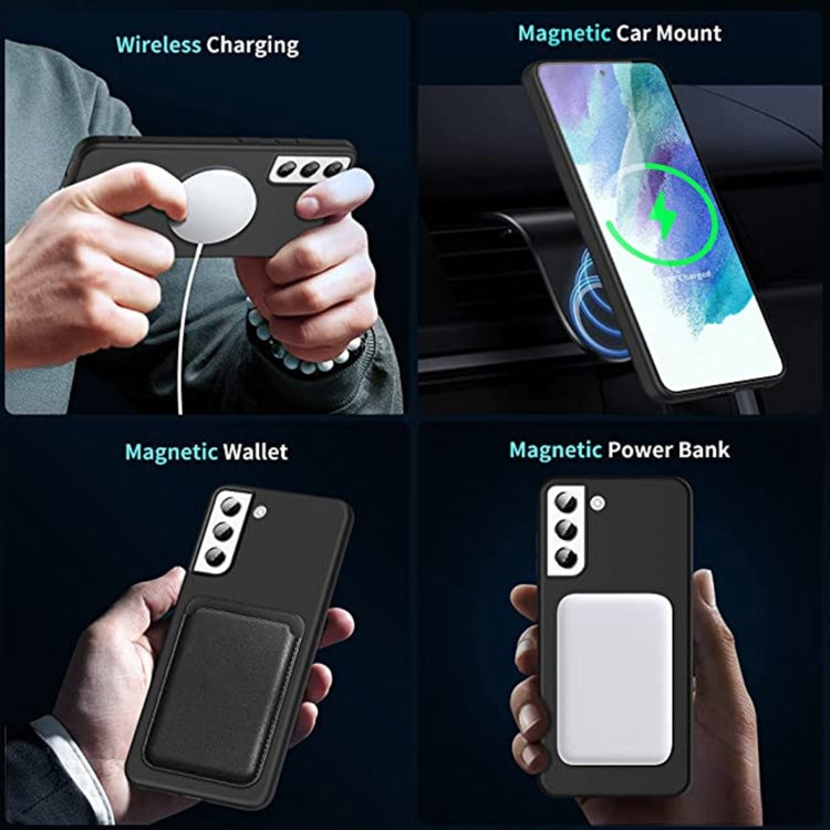 For Samsung Galaxy S24+ 5G MagSafe Magnetic Liquid Silicone Phone Case(Black) - Galaxy S24+ 5G Cases by PMC TechLife | Online Shopping South Africa | PMC TechLife