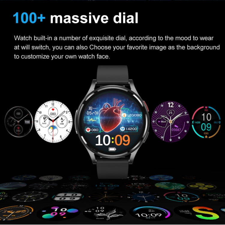 1.43 inch Silicone Strap Bluetooth Call Smart Watch Support ECG / Non-invasive Blood Sugar(Light Yellow) - free shipping - PMC TechLife - Order now!