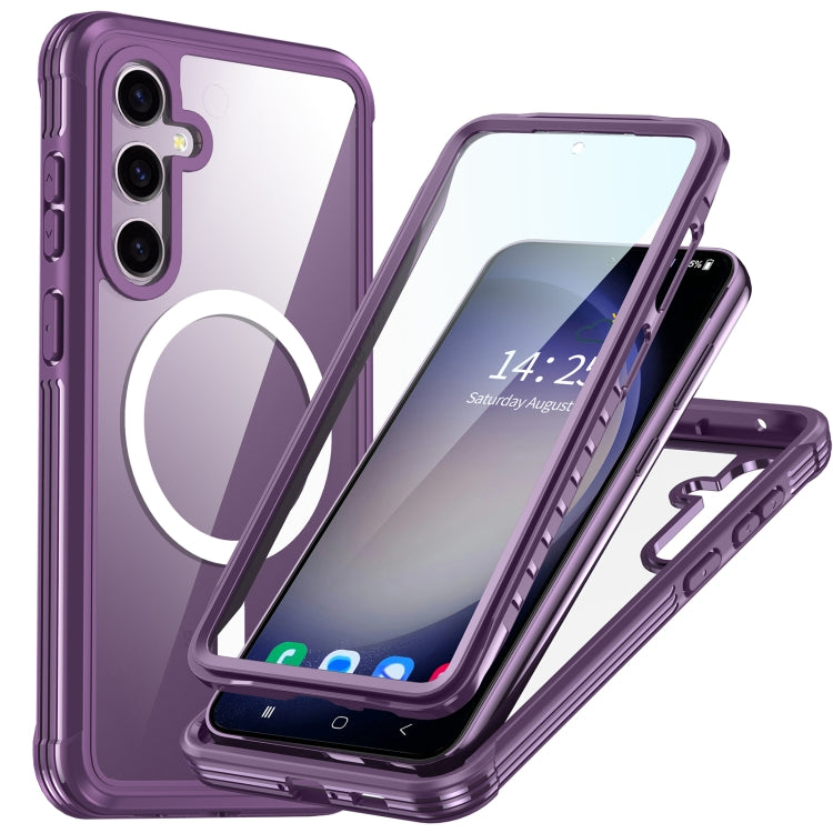 For Samsung Galaxy S23 FE 5G RedPepper Life Waterproof MagSafe Phone Case(Purple) - Galaxy S23 FE 5G Cases by RedPepper | Online Shopping South Africa | PMC TechLife | Buy Now Pay Later Mobicred