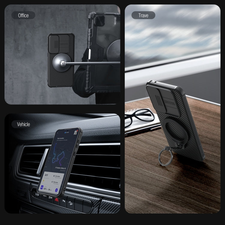 For Samsung Galaxy A55 NILLKIN CamShield Pro Magnetic PC Phone Case(Black) - Galaxy Phone Cases by NILLKIN | Online Shopping South Africa | PMC TechLife | Buy Now Pay Later Mobicred
