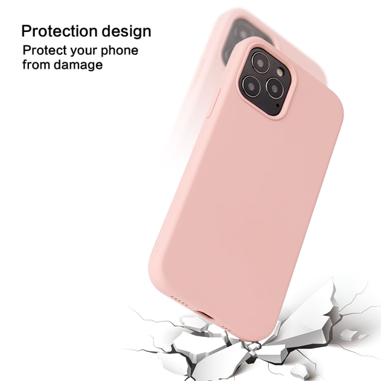 For iPhone 12 / 12 Pro Solid Color Liquid Silicone Shockproof Protective Case(Midnight Blue) - free shipping - PMC TechLife - Order now!