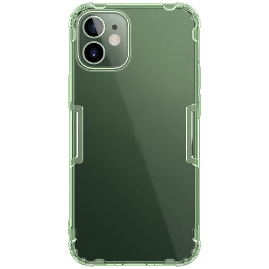For iPhone 12 mini NILLKIN Nature TPU Transparent Soft Protective Case(Green) - iPhone 12 mini Cases by NILLKIN | Online Shopping South Africa | PMC Jewellery
