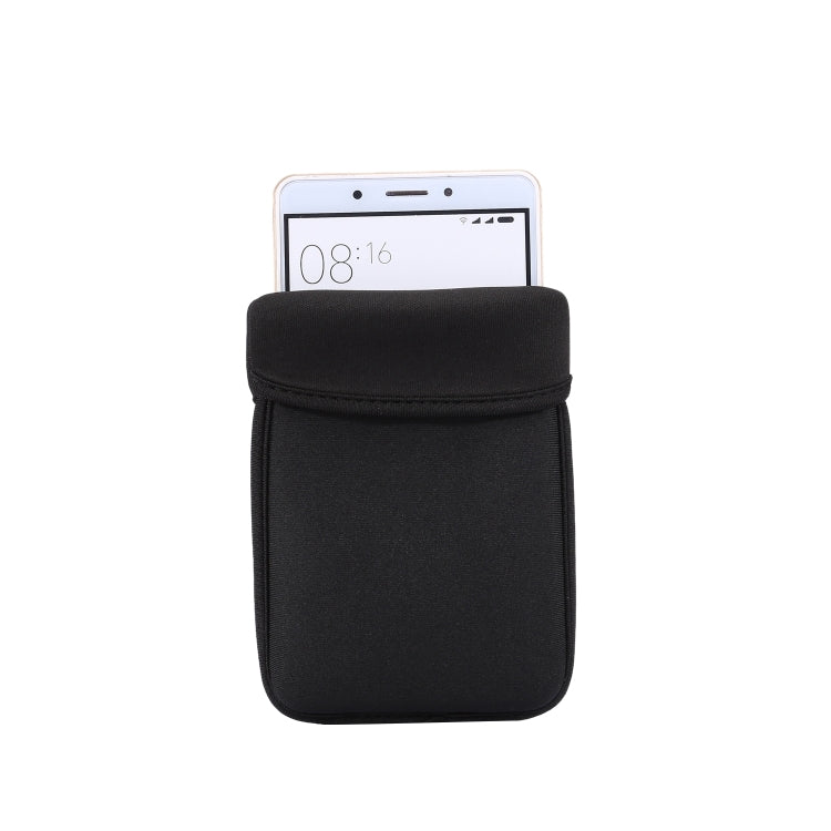 Universal Neoprene Cell Phone Bag Suitable for 6.4-7.2 inch Smartphones(Black) - Waterproof Bag by PMC TechLife | Online Shopping South Africa | PMC TechLife | Buy Now Pay Later Mobicred