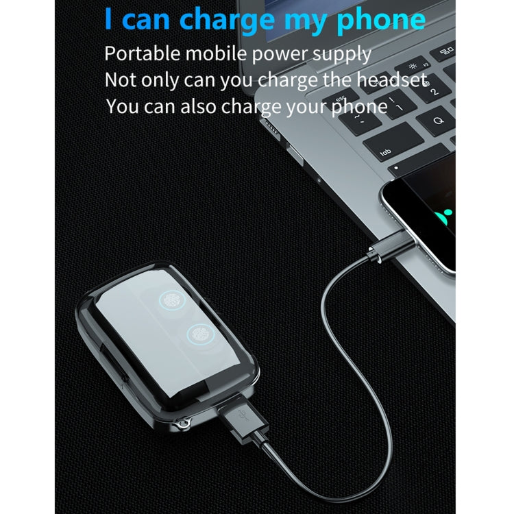 M18 Bluetooth 5.1 LED Display Screen Waterproof Wireless Bluetooth Earphone with Charging Box - Bluetooth Earphone by PMC TechLife | Online Shopping South Africa | PMC TechLife