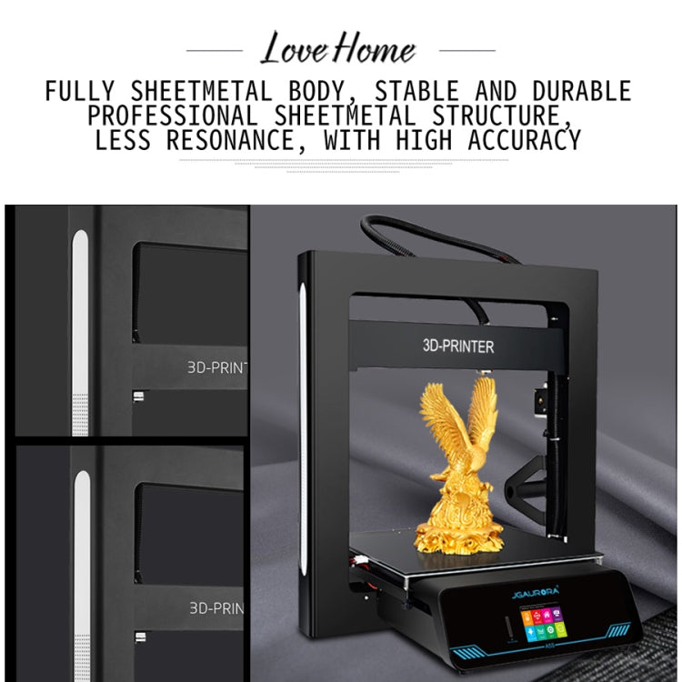 JGAURORA A5S Desktop High Precision Metal Plate Frame Three-Dimensional Physical 3D Printer - free shipping - PMC TechLife - Order now!