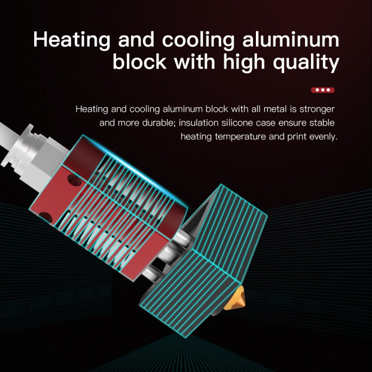 Creality 24V 40W Extruder Nozzle Hot End Kit with Temperature Thermistor & Heating Tube for Ender-3 3D Printer - free shipping - PMC TechLife - Order now!