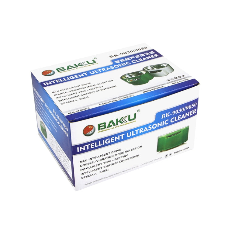 BAKU BK-9030 30W 0.8L LCD Display Ultrasonic Cleaner, AC 220V, EU Plug(Green) - Ultrasonic Cleaner by BAKU | Online Shopping South Africa | PMC TechLife | Buy Now Pay Later Mobicred