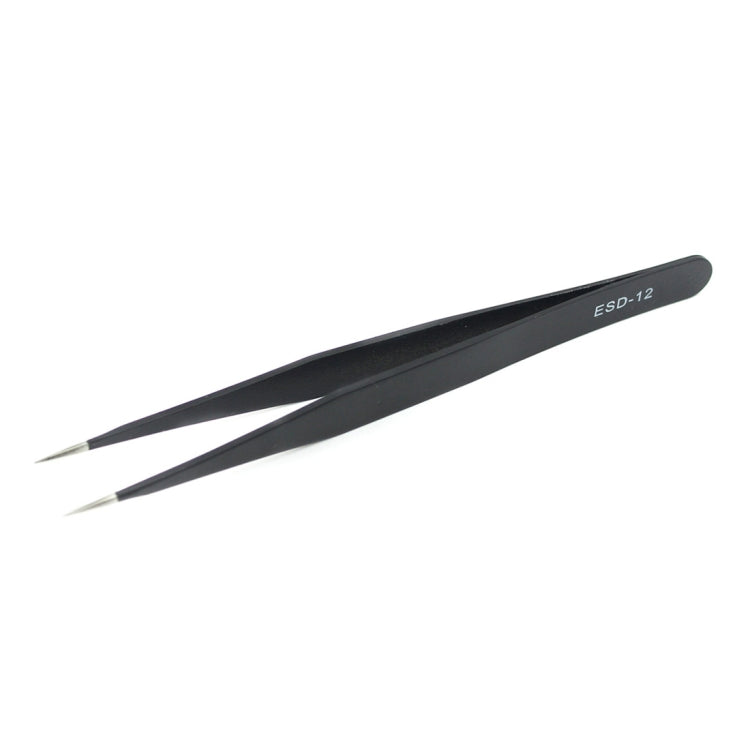 JIAFA JF-603 Straight Tip Tweezers (Black) - Tweezers by JIAFA | Online Shopping South Africa | PMC TechLife