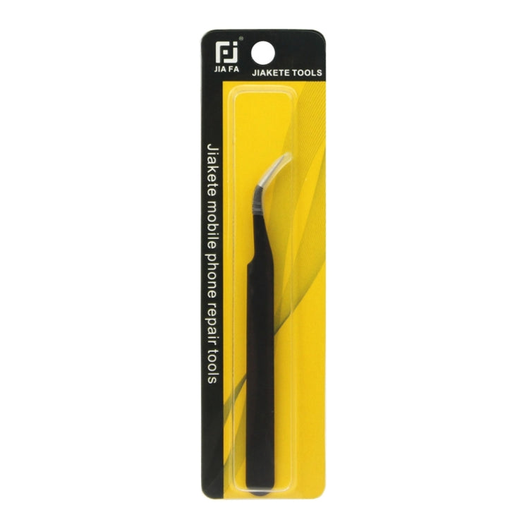 JIAFA JF-604 Curved Tip Tweezers (Black) - Tweezers by JIAFA | Online Shopping South Africa | PMC TechLife