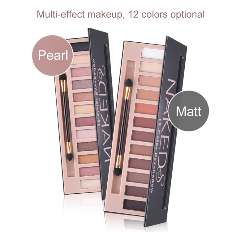 5673 Cosmetic 12 Colors Matte Earth Color Naked Eye Shadow Makeup Palette with Brush Set - Eye Shadow by PMC Jewellery | Online Shopping South Africa | PMC Jewellery