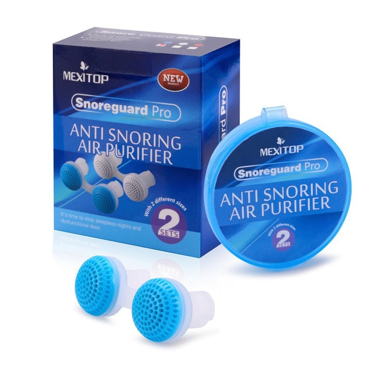 2 PCS 2 in 1 ABS Silicone Anti Snoring Air Purifier(White) - Anti Snoring Tools by PMC Jewellery | Online Shopping South Africa | PMC Jewellery