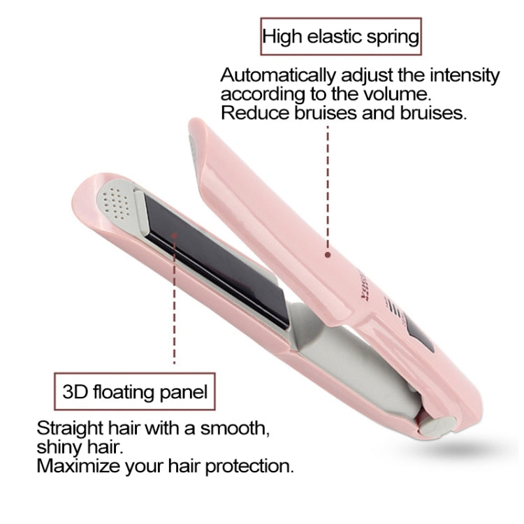 Wireless Mini USB Rechargeable Hair Straightener Hair Curler Double Purpose Hair Splint(White) - Hair Curler by PMC Jewellery | Online Shopping South Africa | PMC Jewellery