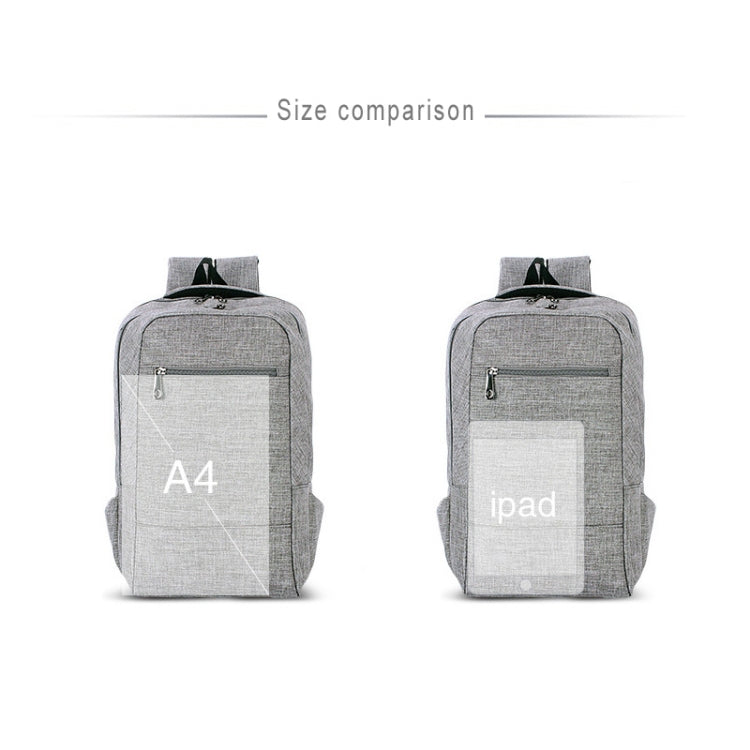 Universal Multi-Function Canvas Cloth Laptop Computer Shoulders Bag Business Backpack Students Bag, Size: 43x28x12cm, For 15.6 inch and Below Macbook, Samsung, Lenovo, Sony, DELL Alienware, CHUWI, ASUS, HP(Purple) - Backpack by PMC Jewellery | Online Shopping South Africa | PMC Jewellery