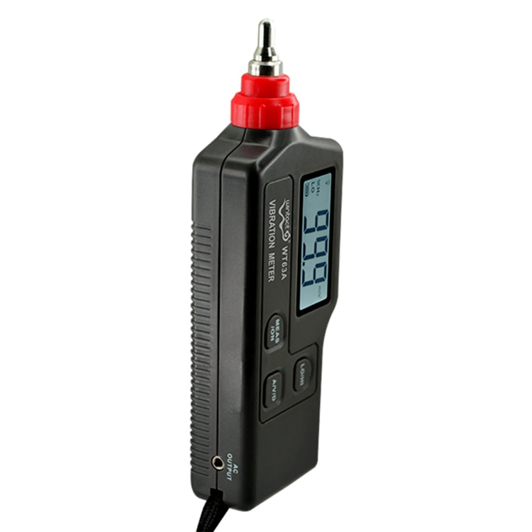 Wintact WT63A Vibration Meter Digital Tester Vibrometer Analyzer Acceleration Velocity(Black Red) - free shipping - PMC TechLife - Order now!