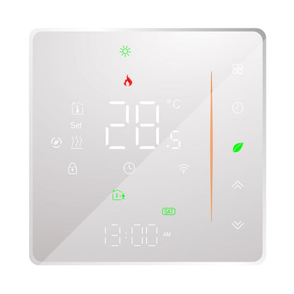 BHT-006GCLW 95-240V AC 5A Smart Home Heating Thermostat for EU Box, Control Boiler Heating with Only Internal Sensor, WiFi (White) - Thermostat & Thermometer by PMC Jewellery | Online Shopping South Africa | PMC Jewellery