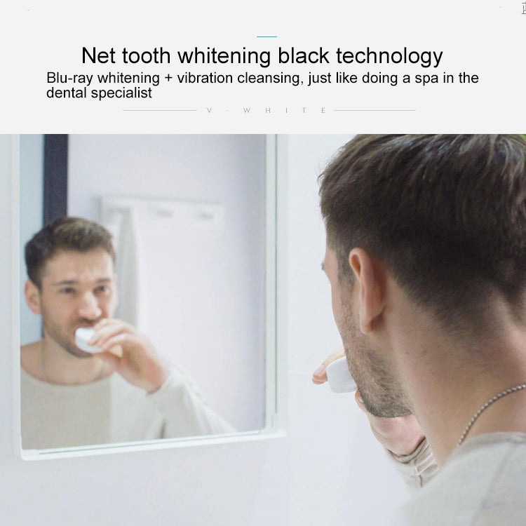 Vwhite 3 Cleaning Modes Silicone Electric Automatic Beauty Tooth Instrument(Blue) - Teeth Whitening by PMC TechLife | Online Shopping South Africa | PMC TechLife