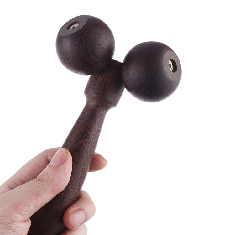 Wenge Solid Wood Manual Roller Massager (Black) - Massage & Relaxation by PMC Jewellery | Online Shopping South Africa | PMC Jewellery