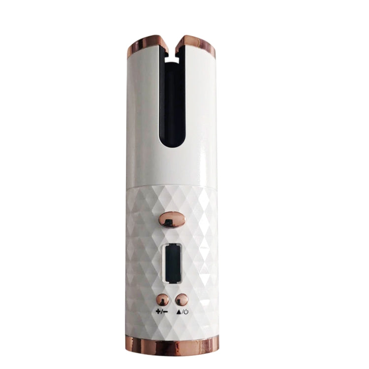 USB Charging Automatic Hair Curler Portable Mini Wireless Multi-function Curling Iron with LCD Display (White) - Hair Curler by PMC TechLife | Online Shopping South Africa | PMC TechLife | Buy Now Pay Later Mobicred