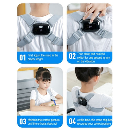 Smart Posture Corrector Adult Child Intelligent Posture Reminder Posture Trainer(Grey) - Corrector by PMC Jewellery | Online Shopping South Africa | PMC Jewellery