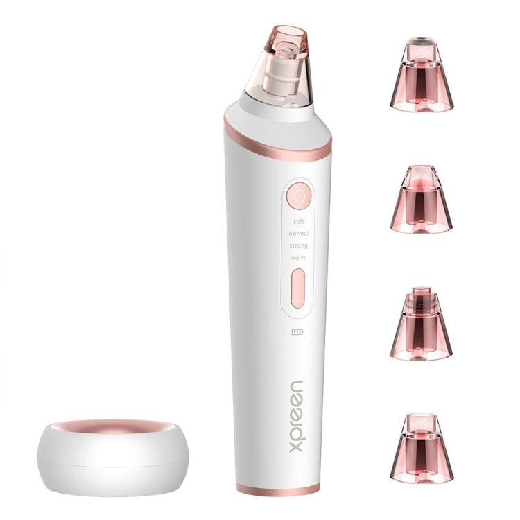XPREEN XPRE037 Wireless Charging  Multi-function Blackhead Extractor Pore Cleanser with Four Probes & LED Lighting Function(White) - free shipping - PMC TechLife - Order now!