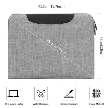 HAWEEL 15.6inch Laptop Handbag, For Macbook, Samsung, Lenovo, Sony, DELL Alienware, CHUWI, ASUS, HP, 15.6 inch and Below Laptops(Grey) - 13.3 inch by HAWEEL | Online Shopping South Africa | PMC Jewellery