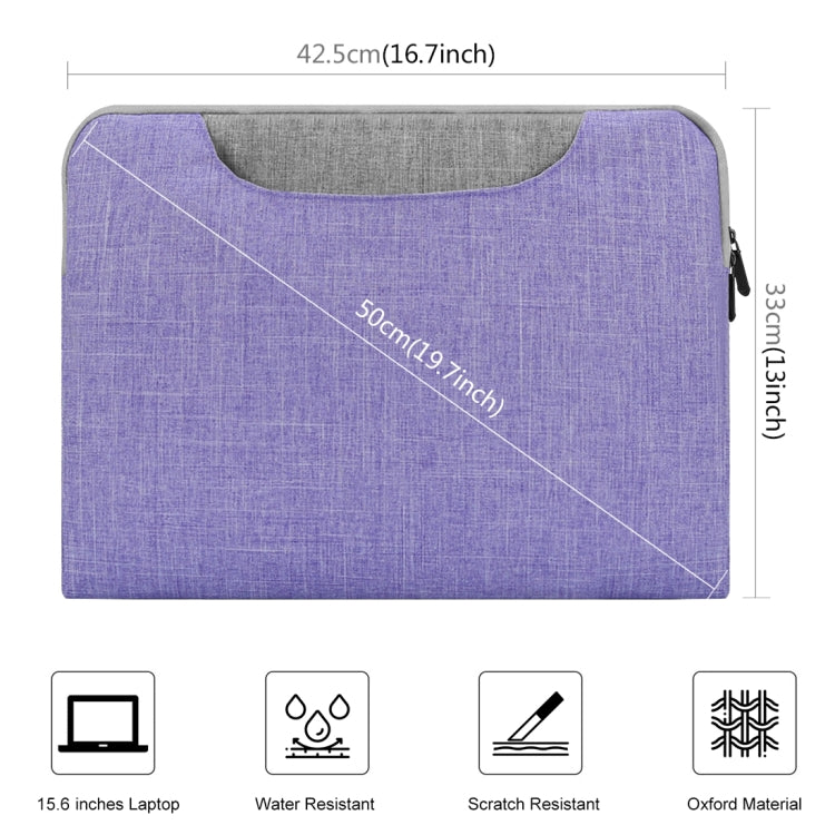 HAWEEL 15.6inch Laptop Handbag, For Macbook, Samsung, Lenovo, Sony, DELL Alienware, CHUWI, ASUS, HP, 15.6 inch and Below Laptops(Purple) - 13.3 inch by HAWEEL | Online Shopping South Africa | PMC Jewellery